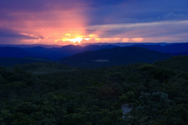 Zonsondergang in Chapada dos Veadeiros