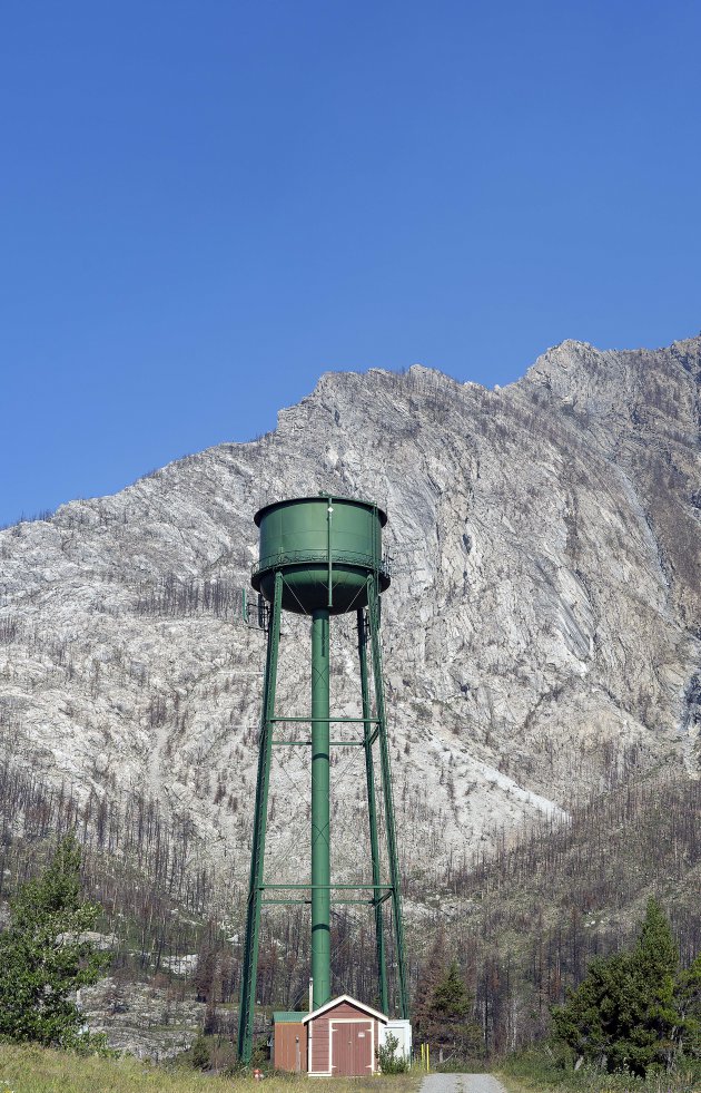 Watertoren van Waterton Lakes NP