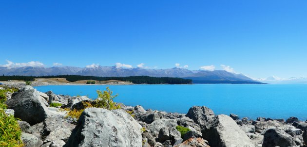 Het surreële blauw van Pukaki