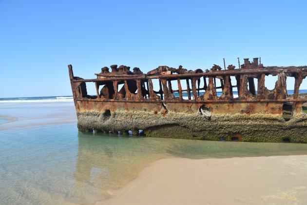 Scheepswrak op Fraser Island