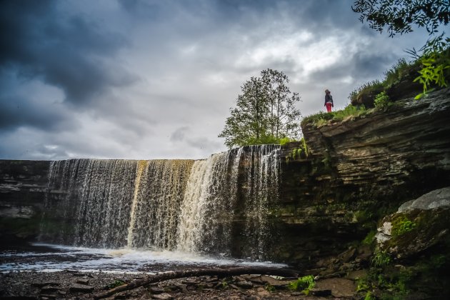 Een waterval in Estland