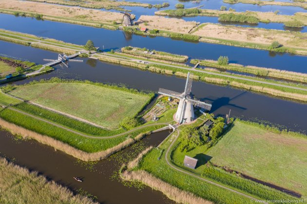 Kinderdijk zonder buitenlandse toeristen