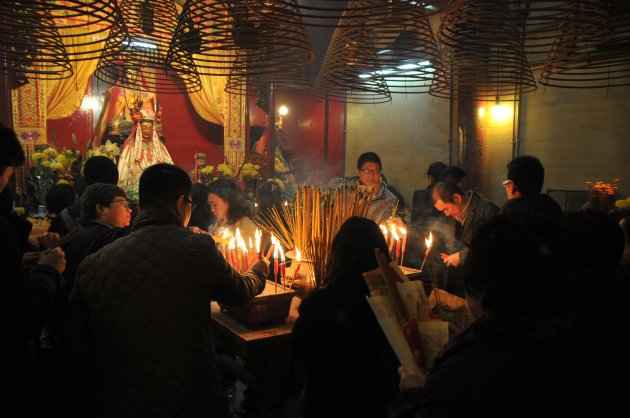 Man Mo tempel in Hong Kong