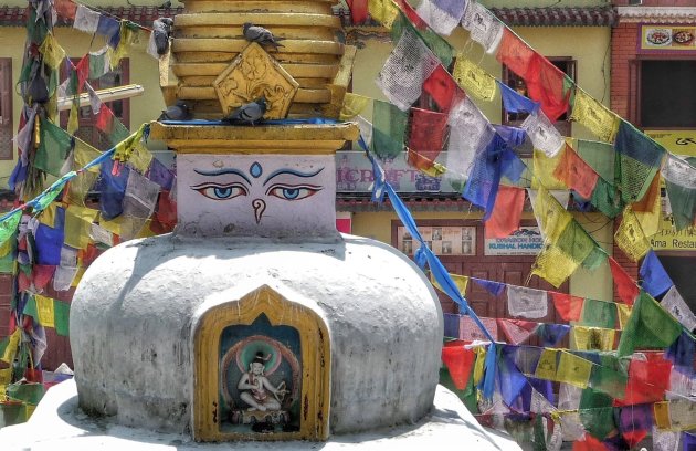 rondom de Boudhanath stoepa