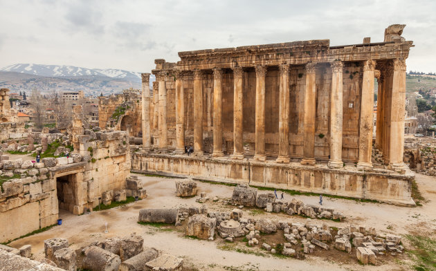 De tempel van Bacchus in Baalbek