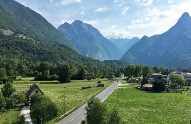 Uitzicht op de Julische Alpen