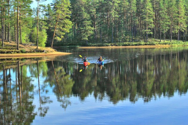 Kajakken in Dalarna