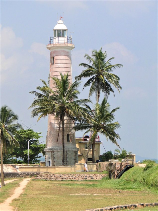 De Vuurtoren op het fort van Galle.