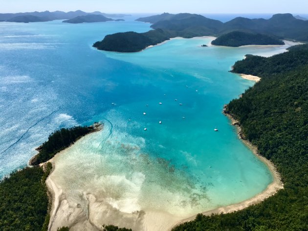 De Whitsundays vanuit de lucht