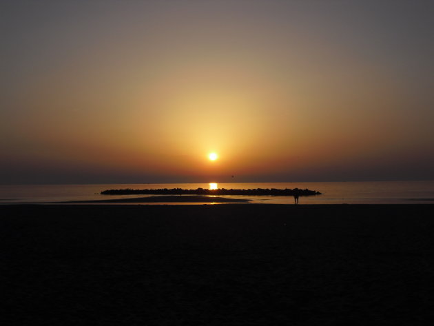 Zonsopgang aan de Adriatische kust