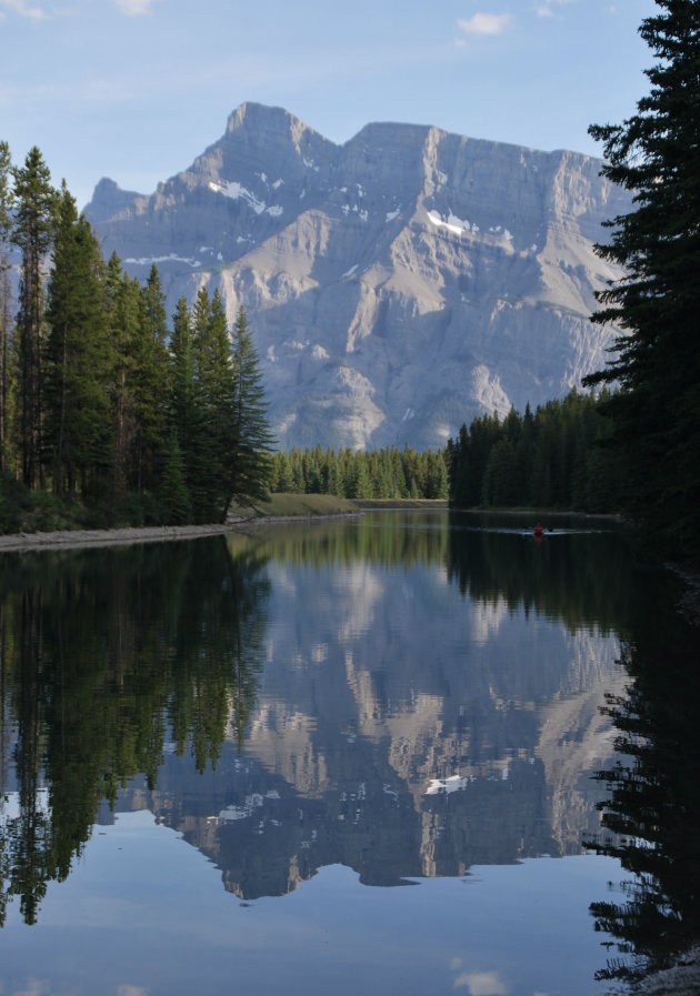 Kanoen in de Rocky Mountains