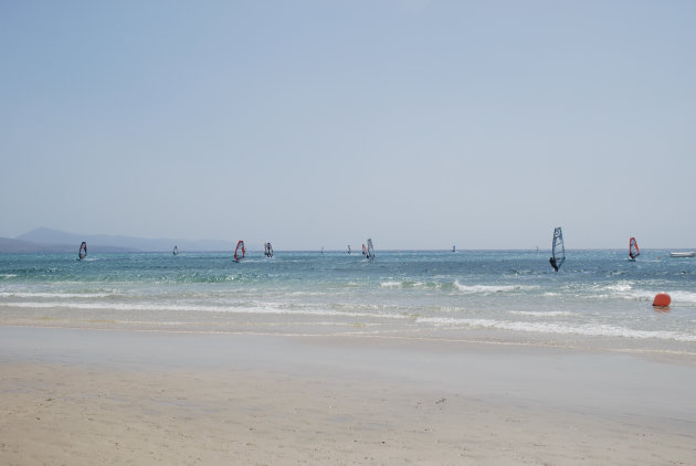 Surfers op Fuerteventura