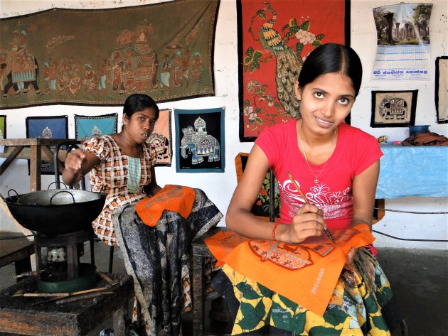 Batikken in Sri Lanka.