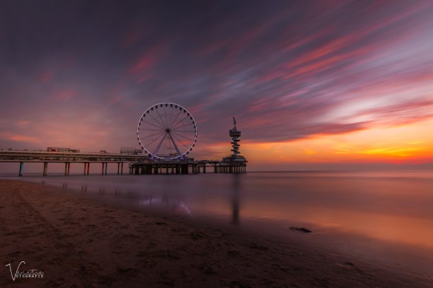 Scheveningen Pier by Sunset