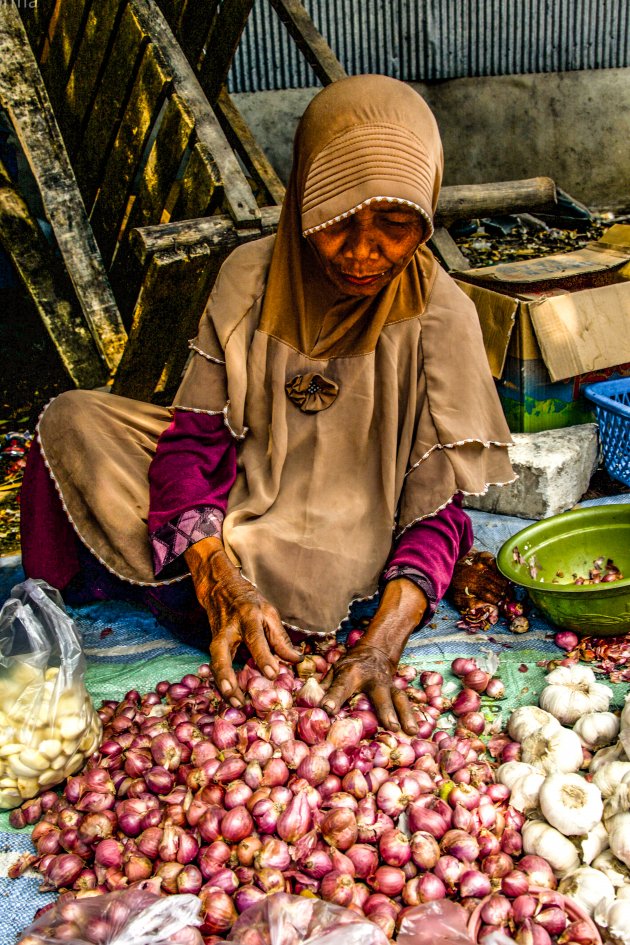 Markt op Flores