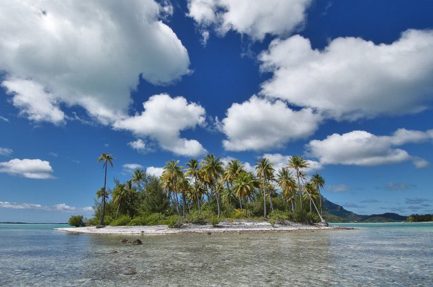 eilandje in lagune bora bora