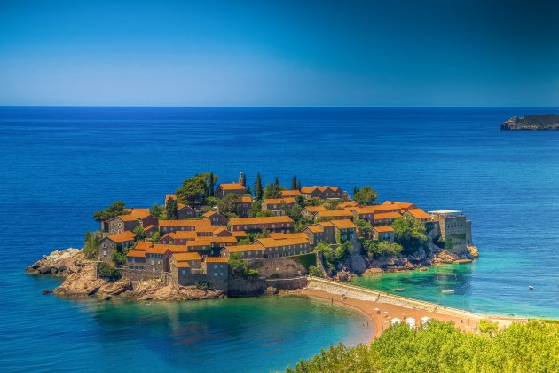 Sveti Stefan, onbetaalbare parel in de Adriatische zee