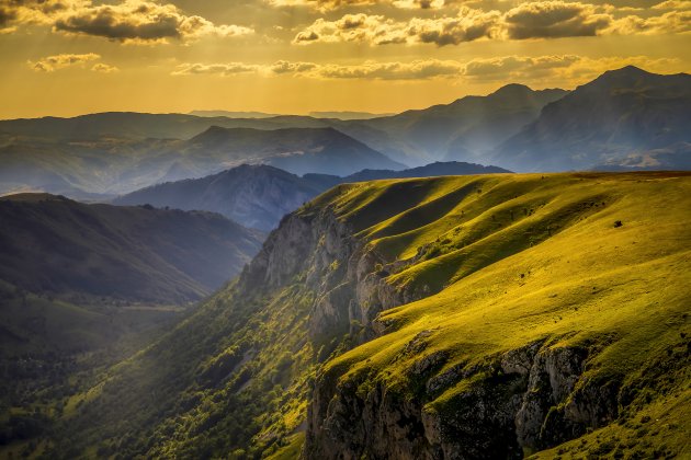 Zonsondergang boven het Durmitor N.P.