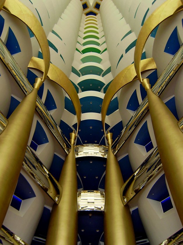 De binnenkant van het Burj al Arab