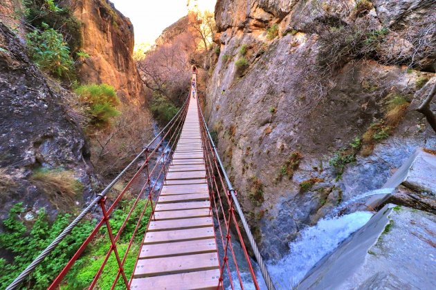 Hangbrug Cahorros van Monachil