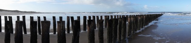 Panorama strand Westhove