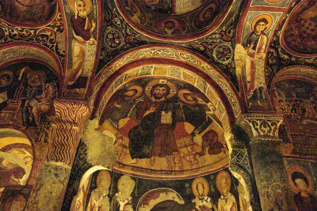 Fresco's in Dark Church  Göreme Open Air Museum