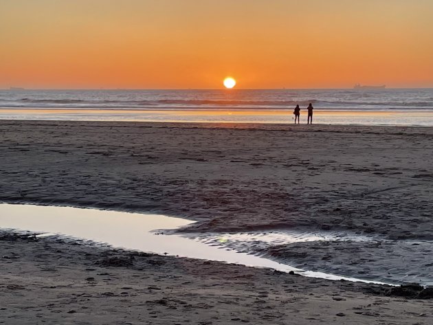 Op het strand van Katwijk