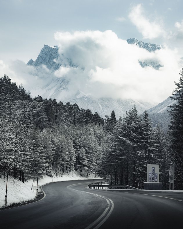 Zugspitze vanaf de Fernpassstrasse