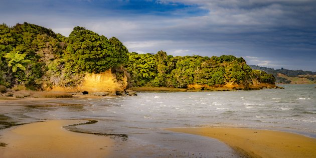 Whanganui Bay road, een van de mooiste wegen van Nieuw Zeeland