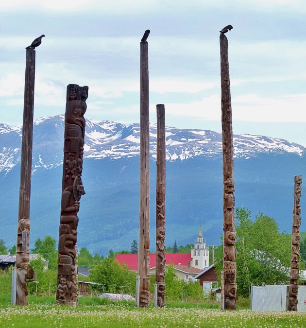 Kispiox: totems en kerkje