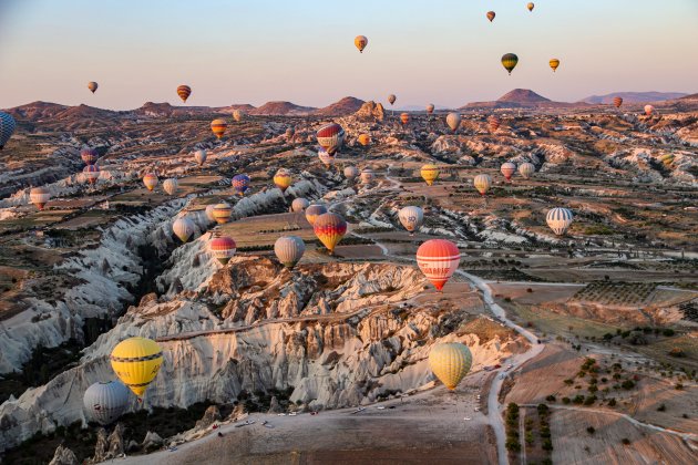 Sky full of balloons