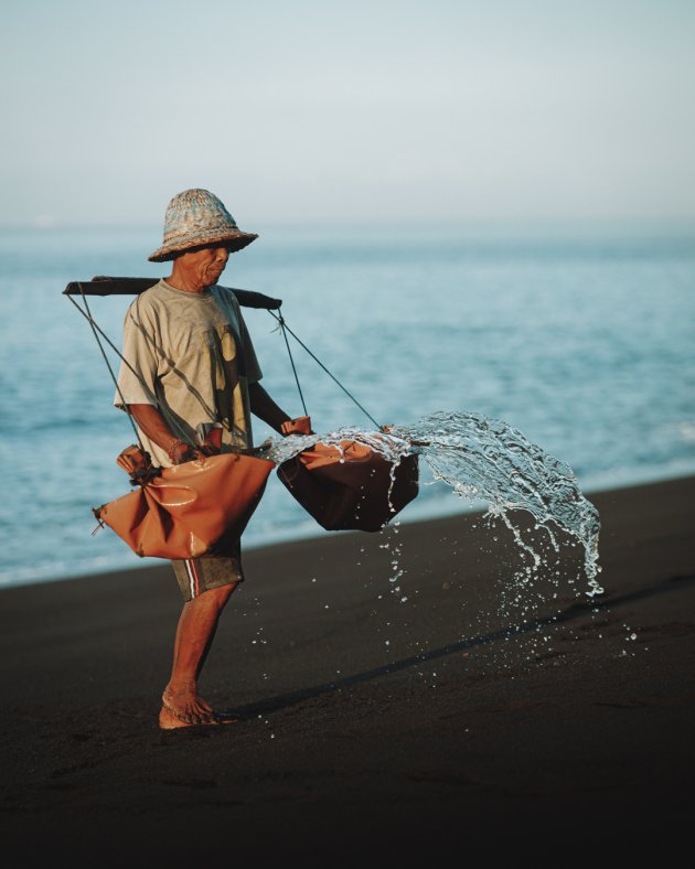 Salt farmers Bali