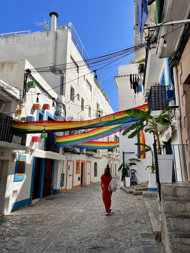 Wandelen door Ibiza stad