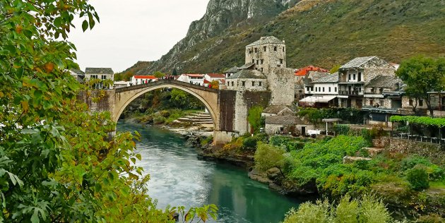 Zicht op de Stari Most