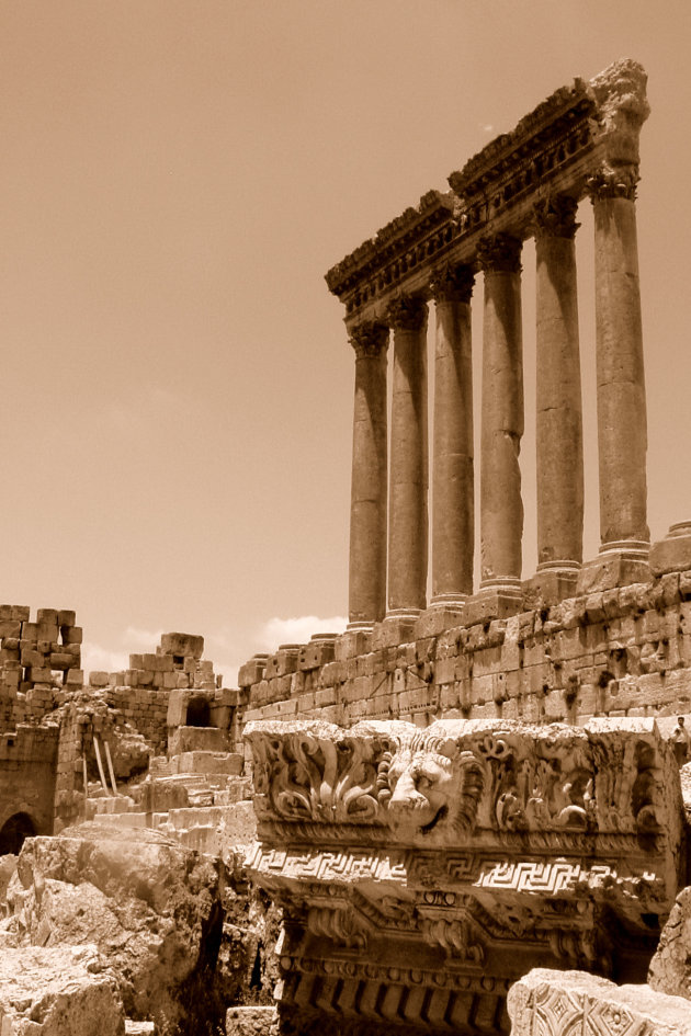 zuilen in Baalbek