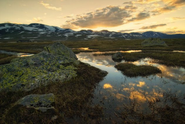 Sunset on Valdresflya 