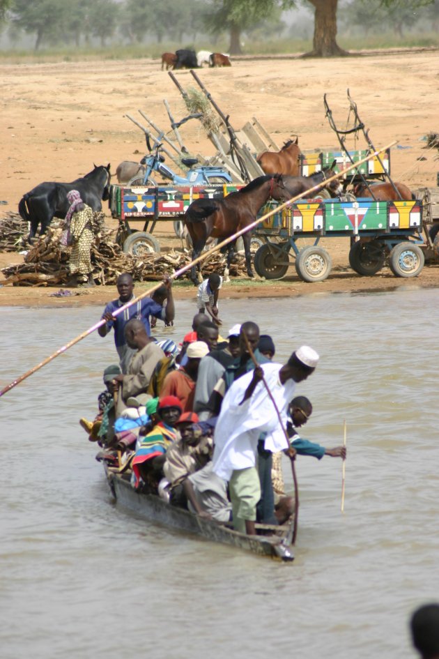 op weg naar de markt van Djenne