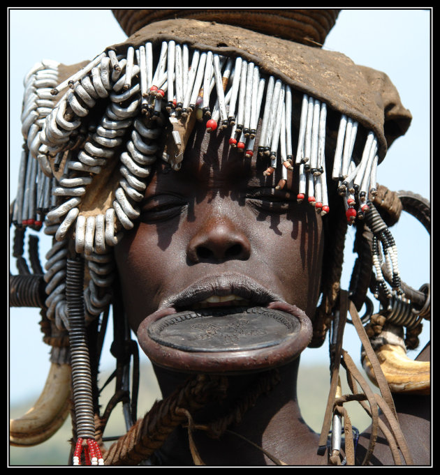 Mursi Woman Ethiopië