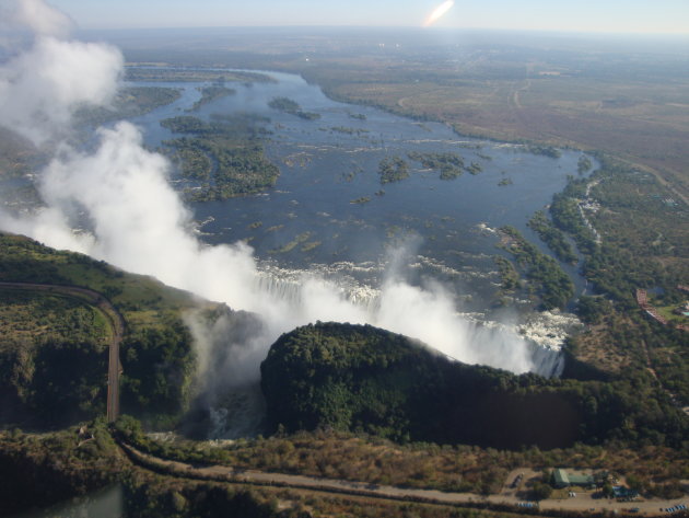 Vicfalls vanuit de luncht