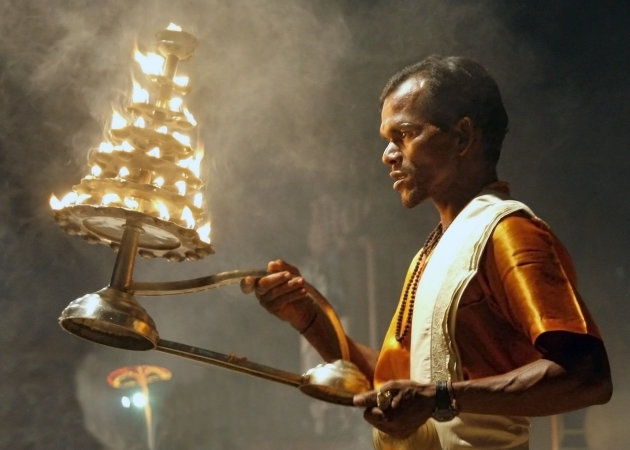 Ceremonie in Varanasi...