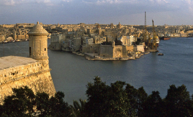 De haven van Valletta