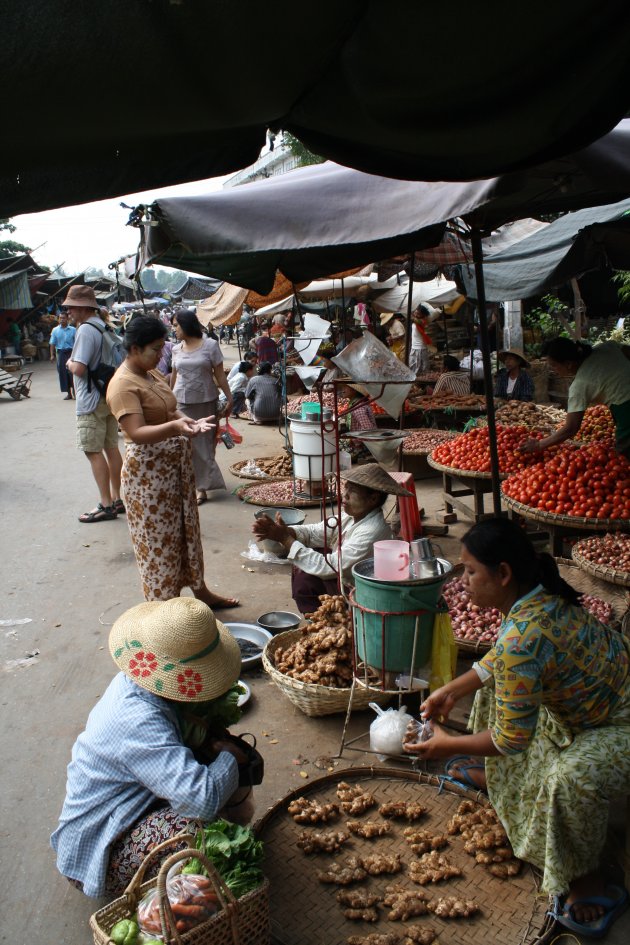 De markt in Mandalay