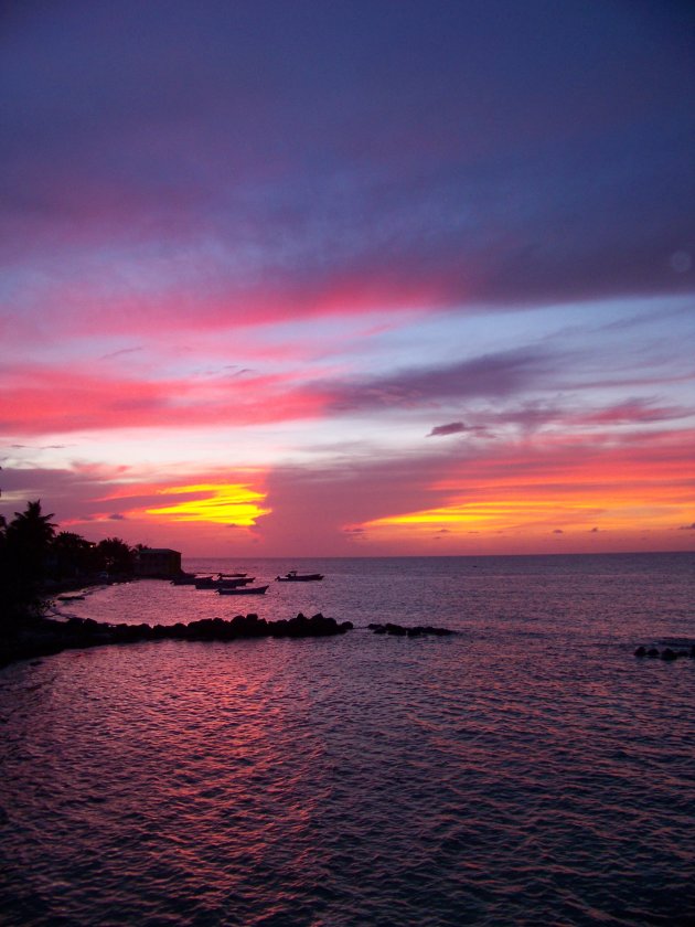 Zonsondergang Corn Islands