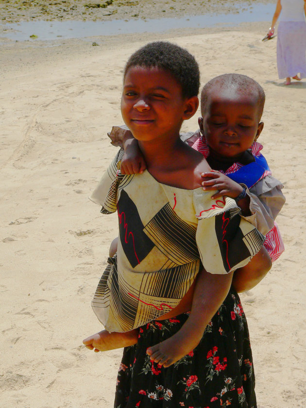 kids on the beach