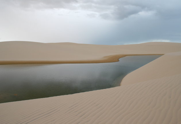 water en zand