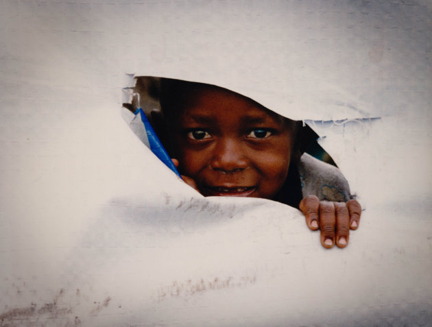 Hutu-jochie in vluchtelingenkamp in Goma