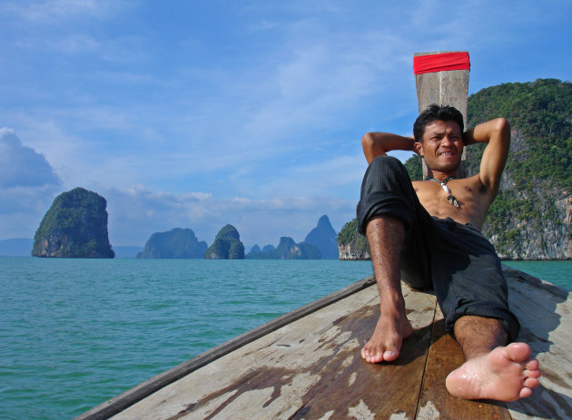 Longtailboat trip in Phang Nha Bay