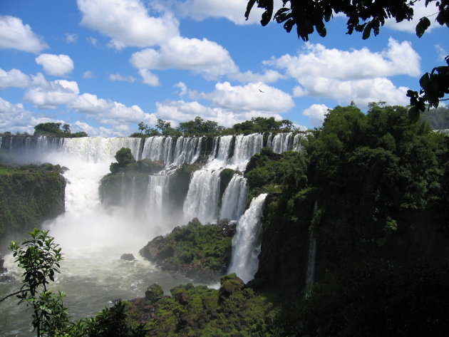 Uitzicht op watervallen Iguazu