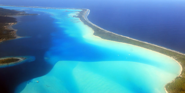 tropisch paradijs vanuit de lucht