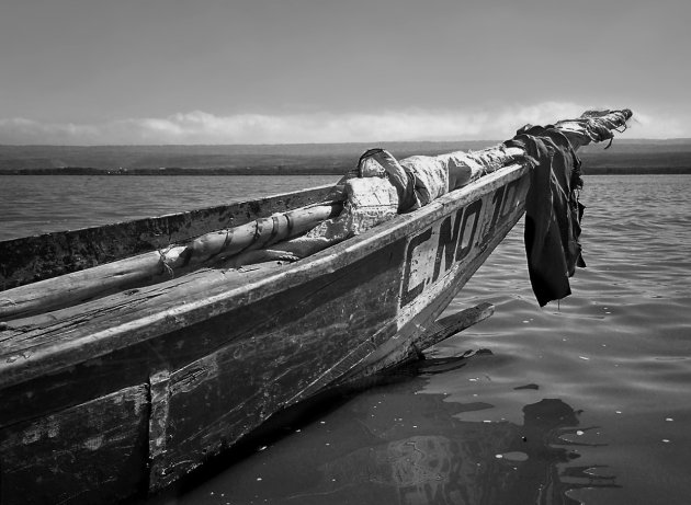 Boot op het meer van Naivasha